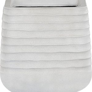 BELIANI PARIKIA – Plantenbak – Wit – 28 cm – Polyresin