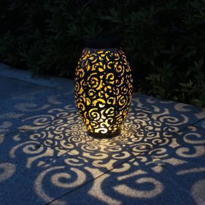 Solar Lampion Tuinverlichting op Zonne-energie – Buitenverlichting voor Binnenplaats – MET Handvat lampionnen voor buiten