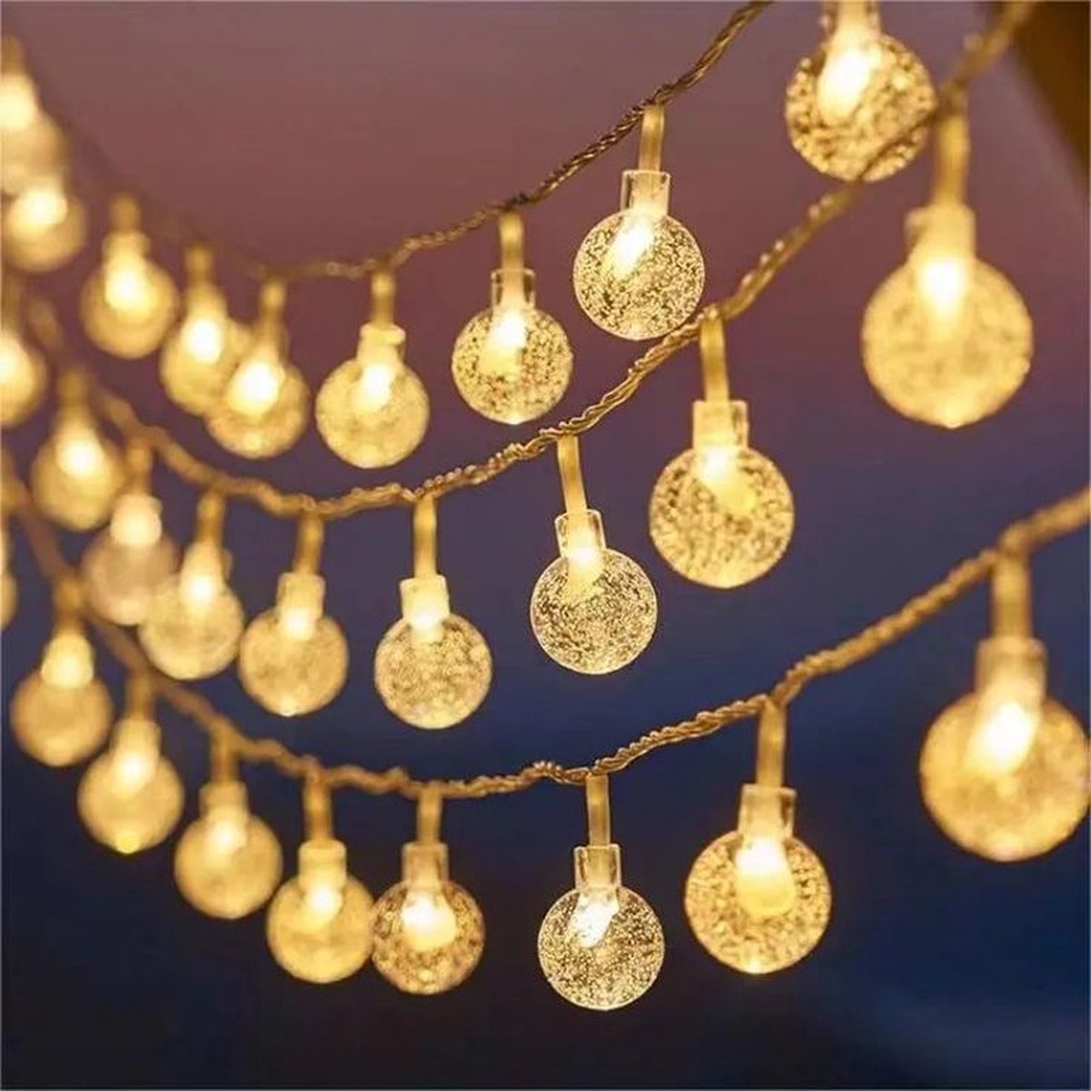 Feest Slingerlicht – Kerstverlichting – Feestverlichting voor Kerst, Nieuwjaar en Feestdecoratie - Afbeelding 2