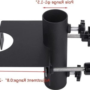 Balkon Paraplu Houder Klem – Heavy Duty Tuin Hek Parasol Stand – Klembereik 20 mm-63 mm – Paraplu Diameter 23 mm-38 mm Parasol klem