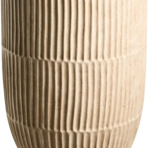 BELIANI POROS – Bloempot – Lichtbeige – 36 x 36 x 50 cm – Klei-vezelmengsel