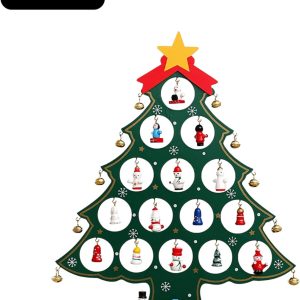 1 stuk – Kerstversiering – Kersthanger – Houten Kerst Boom Decoratie – Geschikt voor kantoor- en thuisdecoratie – Kerstcadeaus – Groen